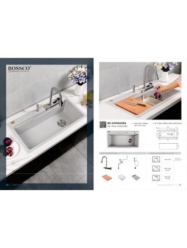 CATALOGUE BỒN RỬA CHÉN BOSSCO