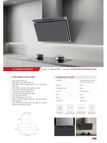 CATALOGUE THIẾT BỊ BẾP CANZY 2026