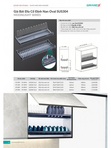CATALOGUE THIẾT BỊ PHỤ KIỆN BẾP GRANDX 2026