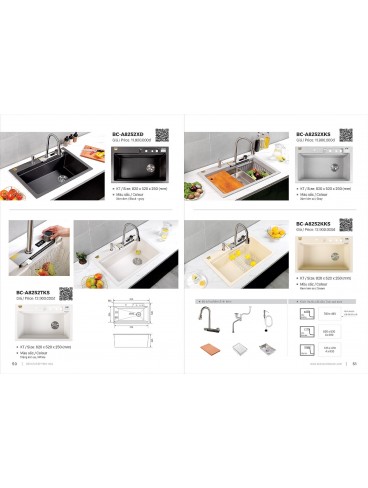 CATALOGUE BỒN RỬA CHÉN BOSSCO