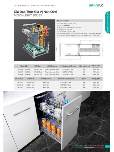 CATALOGUE THIẾT BỊ PHỤ KIỆN BẾP GRANDX 2026