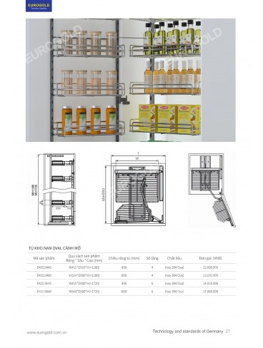 CATALOGUE PHỤ KIỆN BẾP EUROGOLD 2026