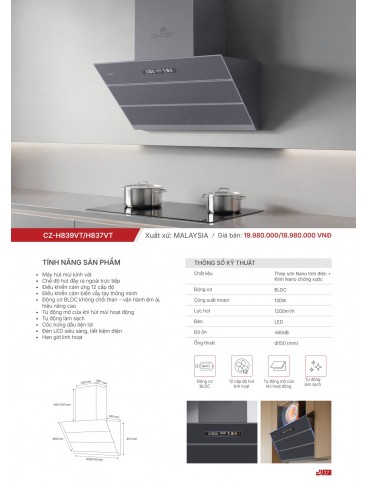 CATALOGUE THIẾT BỊ BẾP CANZY 2026