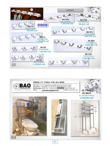 CATALOGUE INOX BẢO THÁNG 04.2026