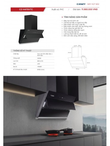 CATALOGUE THIẾT BỊ BẾP CANZY 2026