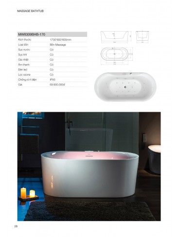 CATALOGUE BỒN TẮM MOWOEN 2026
