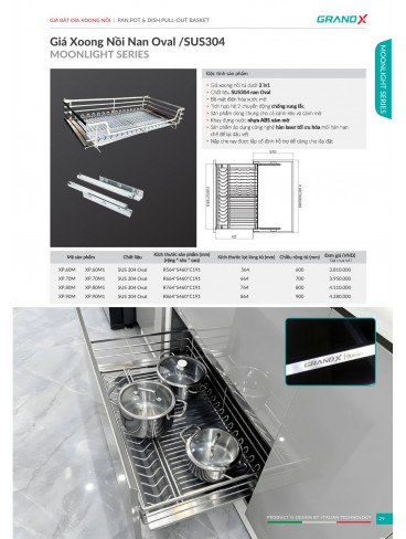 CATALOGUE THIẾT BỊ PHỤ KIỆN BẾP GRANDX 2026