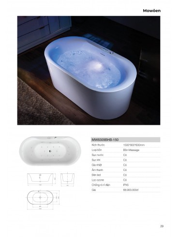 CATALOGUE BỒN TẮM MOWOEN 2026
