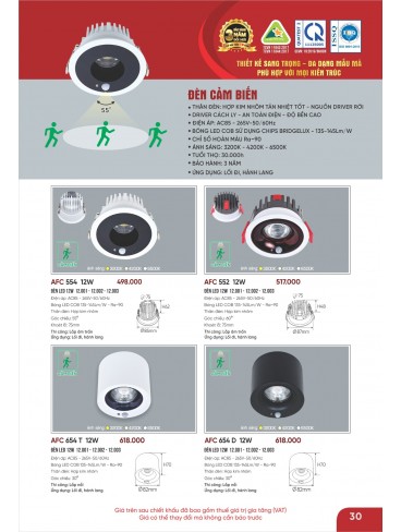 CATALOGUE ĐÈN ANFACO THÁNG 02.2026