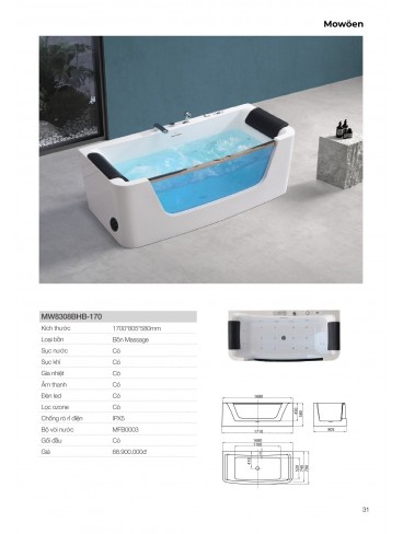 CATALOGUE BỒN TẮM MOWOEN 2026