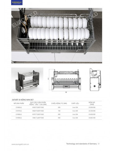 CATALOGUE PHỤ KIỆN BẾP EUROGOLD 2026