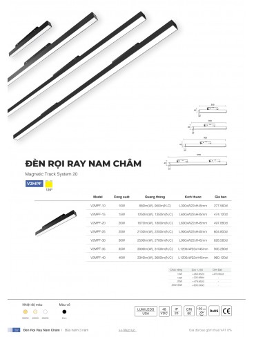 CATALOGUE ĐÈN VINALED 2025 - 2026