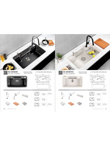 CATALOGUE BỒN RỬA CHÉN BOSSCO