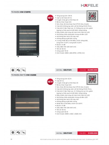 CATALOGUE THIẾT BỊ BẾP HAFELE 2026