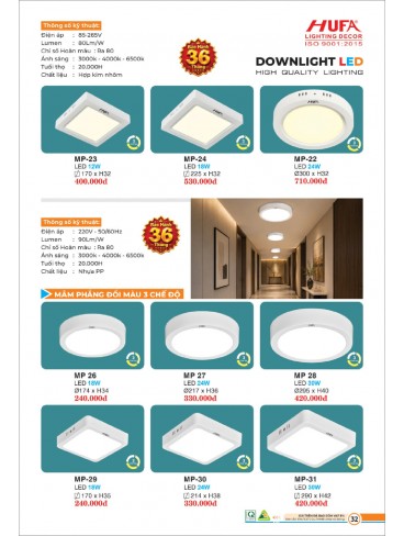 ĐÈN LED HUFA 2027