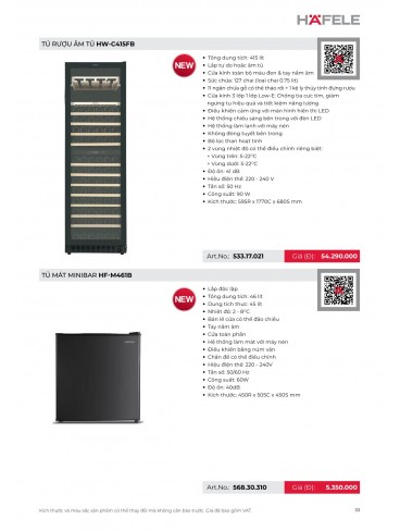 CATALOGUE THIẾT BỊ BẾP HAFELE 2026