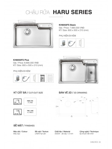 CATALOGUE CHẬU RỬA CHÉN KLUGER 2026