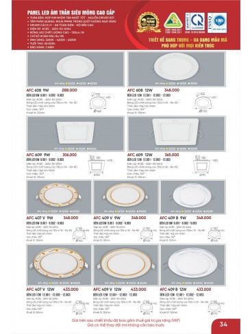 CATALOGUE ĐÈN ANFACO THÁNG 02.2026