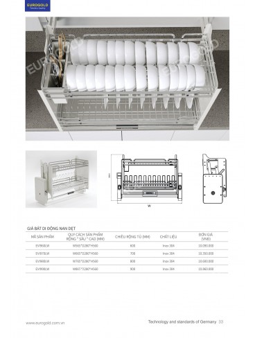 CATALOGUE PHỤ KIỆN BẾP EUROGOLD 2026