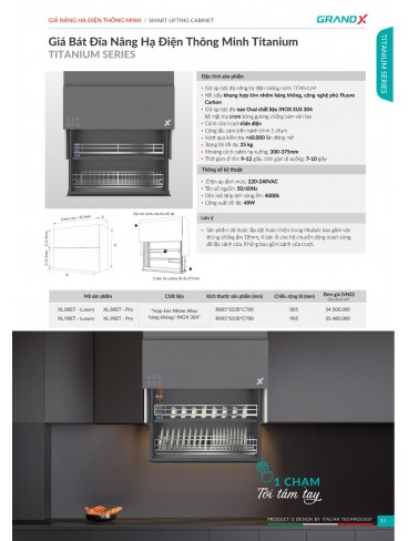 CATALOGUE THIẾT BỊ PHỤ KIỆN BẾP GRANDX 2026