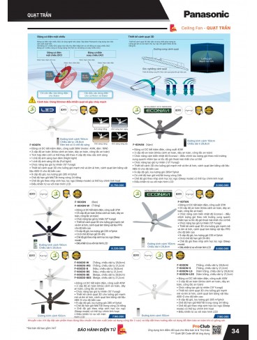 CATALOGUE THIẾT BỊ ĐIỆN PANASONIC & NANOCO T04.2026