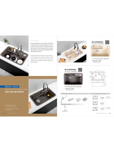CATALOGUE BỒN RỬA CHÉN BOSSCO