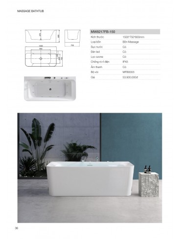 CATALOGUE BỒN TẮM MOWOEN 2026