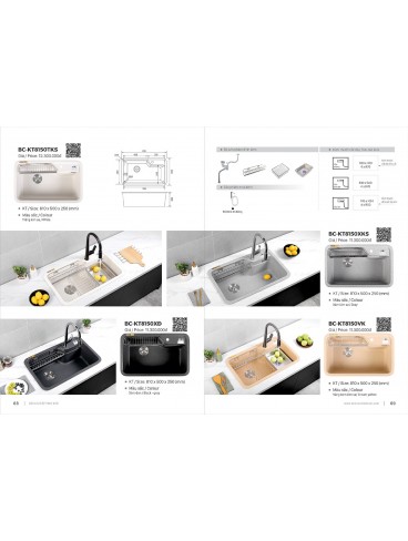 CATALOGUE BỒN RỬA CHÉN BOSSCO