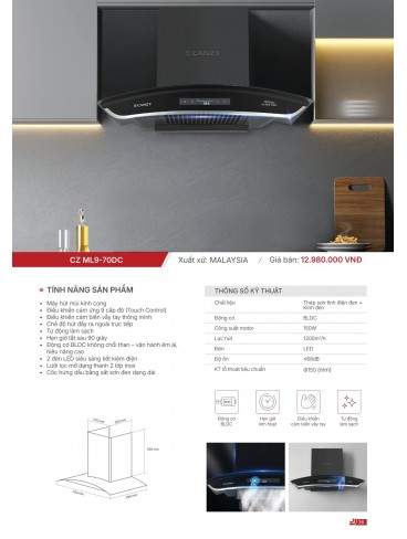 CATALOGUE THIẾT BỊ BẾP CANZY 2026
