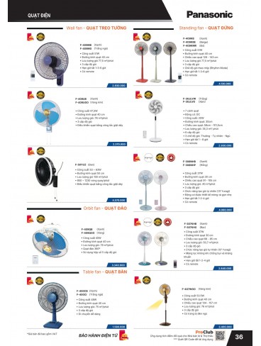 CATALOGUE THIẾT BỊ ĐIỆN PANASONIC & NANOCO T07.2026