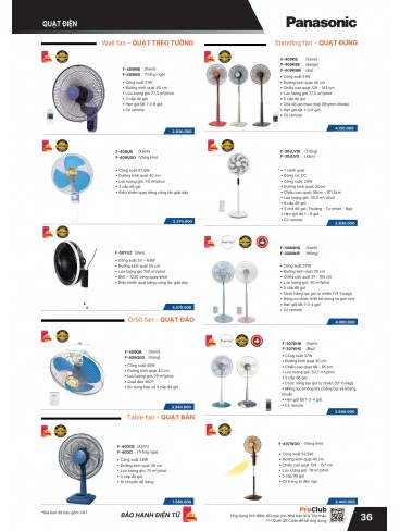CATALOGUE THIẾT BỊ ĐIỆN PANASONIC & NANOCO T04.2026