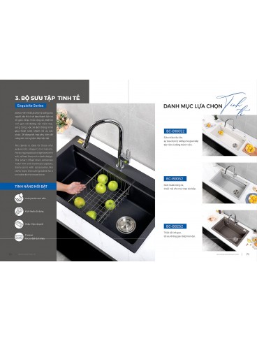CATALOGUE BỒN RỬA CHÉN BOSSCO