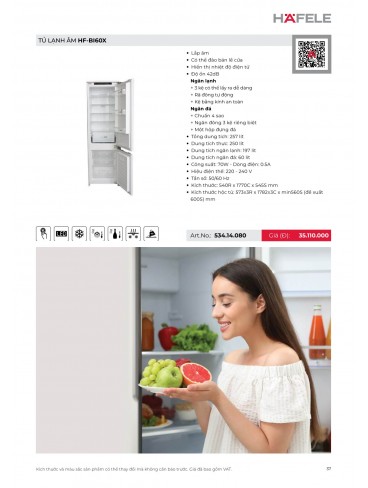 CATALOGUE THIẾT BỊ BẾP HAFELE 2026