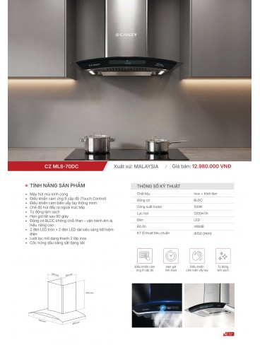 CATALOGUE THIẾT BỊ BẾP CANZY 2026