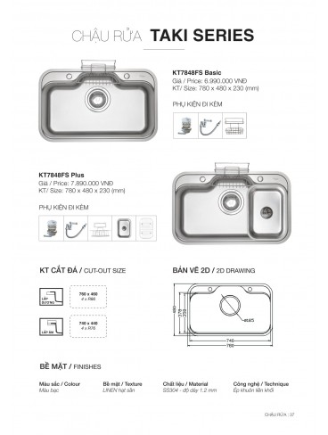 CATALOGUE CHẬU RỬA CHÉN KLUGER 2026
