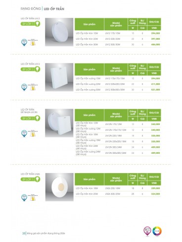CATALOGUE RẠNG ĐÔNG 2026