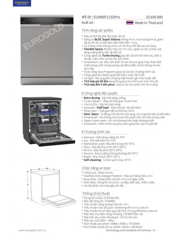 CATALOGUE THIẾT BỊ BẾP EUROGOLD 2026