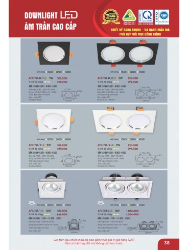 CATALOGUE ĐÈN ANFACO THÁNG 09.2025