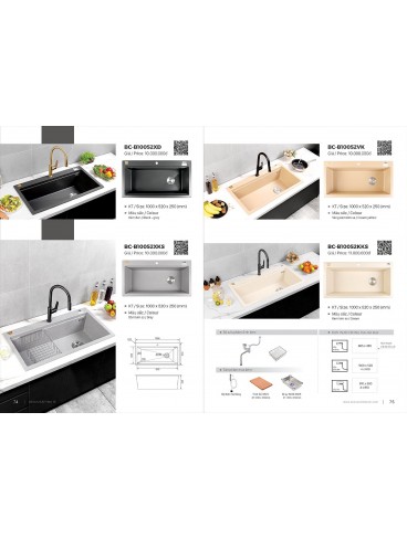 CATALOGUE BỒN RỬA CHÉN BOSSCO