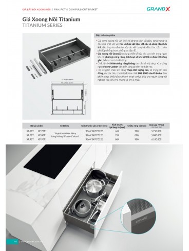CATALOGUE THIẾT BỊ PHỤ KIỆN BẾP GRANDX 2026