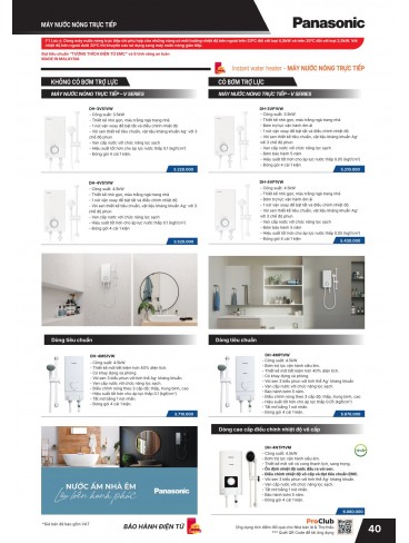 CATALOGUE THIẾT BỊ ĐIỆN PANASONIC & NANOCO T01.2026