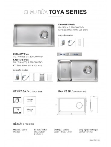 CATALOGUE CHẬU RỬA CHÉN KLUGER 2026