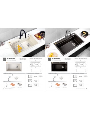 CATALOGUE BỒN RỬA CHÉN BOSSCO