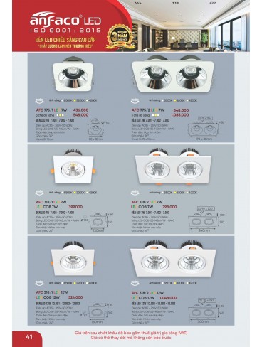 CATALOGUE ĐÈN ANFACO THÁNG 09.2025