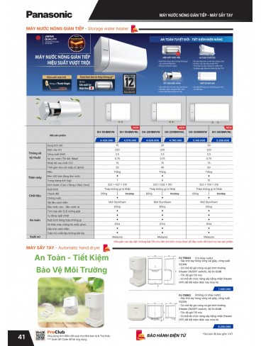 CATALOGUE THIẾT BỊ ĐIỆN PANASONIC & NANOCO T01.2026