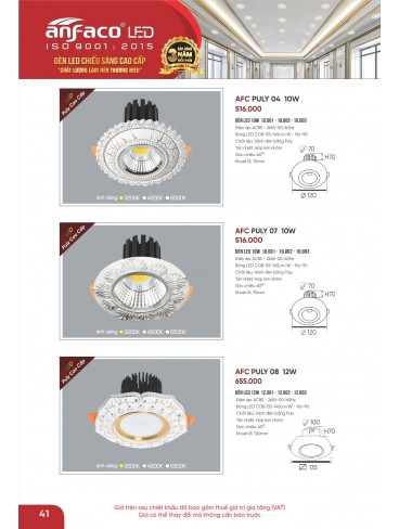 CATALOGUE ĐÈN ANFACO THÁNG 05.2026