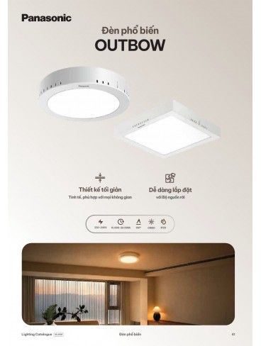 CATALOGUE ĐÈN PANASONIC THÁNG 06 - 2026