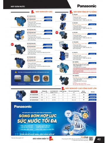 CATALOGUE THIẾT BỊ ĐIỆN PANASONIC & NANOCO T07.2026