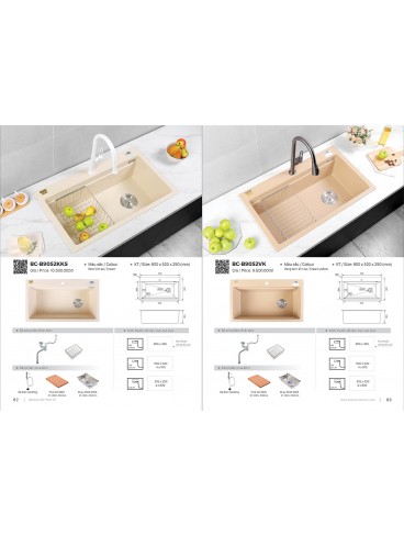 CATALOGUE BỒN RỬA CHÉN BOSSCO