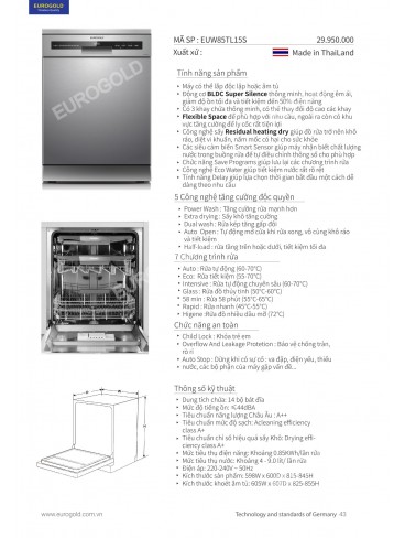 CATALOGUE THIẾT BỊ BẾP EUROGOLD 2026